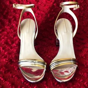 Metallic Sandals